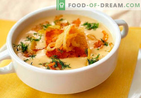 Supă de brânză - cele mai bune rețete. Cum să gătești în mod corespunzător și gustos supă de brânză.
