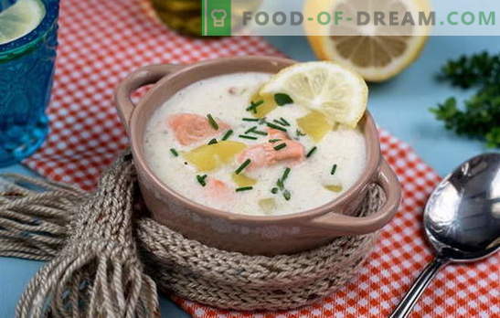 Gătit supa finlandeză delicioasă: rețete. Supă finlandeză de pește roșu proaspăt, prăjit, afumat și conservat