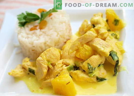 Curry Chicken - cele mai bune retete. Cum să gătești curry în mod corespunzător și gustos.