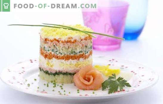 Salată de pește cu orez - atât în ​​timpul săptămânii, cât și în sărbători! Salate de pește cu orez din pește conservat, proaspăt, afumat, sărat