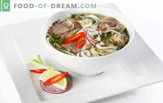 Fo Soup este un vas național vietnamez. Rețete de supă cu găină, carne de vită, pește, fructe de mare, ciuperci, tăiței de orez