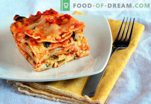Lasagna clasică - rețetele potrivite. Cum să gătești rapid și gustos clasic lasagna.