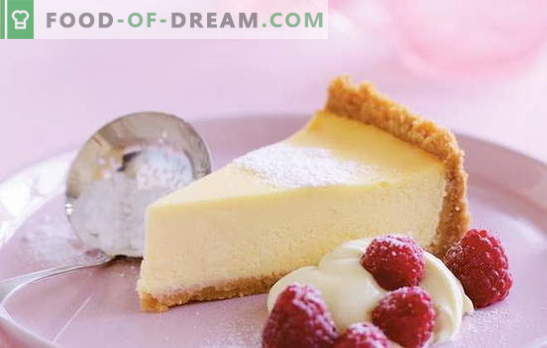 Cheesecake de mascarpone - brânză cu cremă aromată. Retete pentru vanilie, brânză de vaci, brânză de capsuni cu mascarpone
