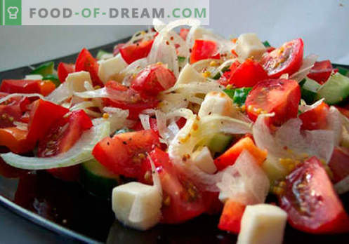 Salatele proaspete de legume sunt cele mai bune rețete. Cum să preparăm în mod corespunzător și delicios salate din legume proaspete.