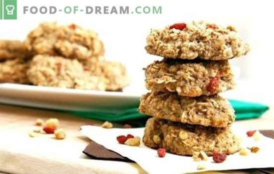 Cookie-urile dietetice de ovăz - coacerea poate fi utilă! Rețete de prăjituri dietetice cu fulgi de ovăz cu brânză de vaci, mere, stafide