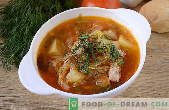 Supă cu varză proaspătă într-un aragaz lent: rapid, ușor, gustos! Reteta foto-reteta a varfului de gatit din varza proaspata intr-un aragaz lent