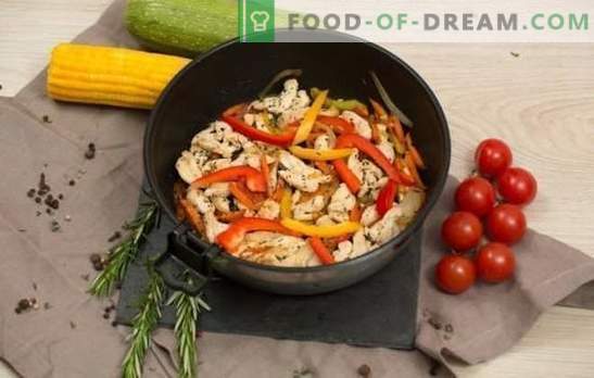 Fricassee cu legume - o varietate de ingrediente și arome savuroase. Rețete Fricassee cu legume: vegetariană, carne de pui, pește, miel sau carne de porc.