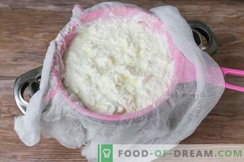 Queso o queso feta en casa. Cómo hacer queso casero es sabroso y barato.