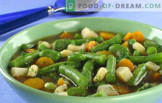 Supă de fasole verde - o revoltă de culori și beneficii în fiecare placă. Retete originale si dovedite pentru supa de fasole
