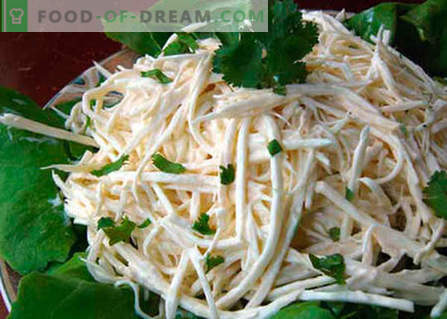 Salata de rădăcină de țelină - cele mai bune rețete. Cum să salată bine pregătită și gustoasă cu rădăcină de țelină.