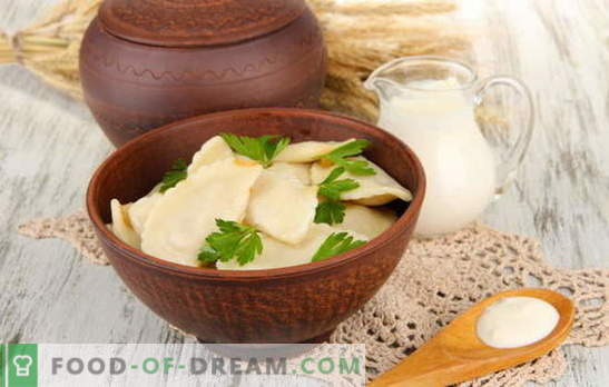 Găleți cu cartofi și brânză de vaci - rețete cu fantezie. Caracteristici de gătit vareniki cu cartofi și brânză