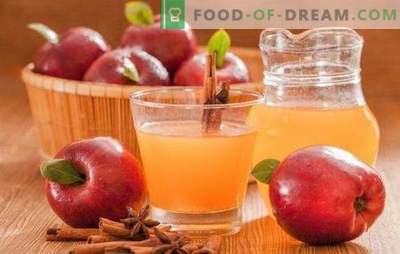 Suc de mere pentru iarnă acasă: nu te înșeli în tehnologie! Variantele clasice și miksovye ale acestui suc de mere pentru iarnă