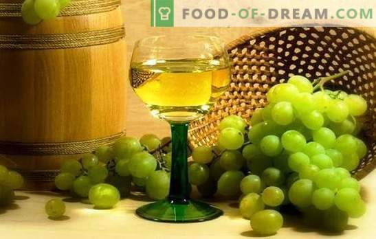 Vin alb de struguri: principalele etape de fabricare a vinurilor din fructe. Secretele vinului de origine, finețea vinului de struguri albi