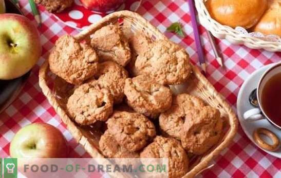 Cookie-uri de ovaz cu mere - gustoase și sănătoase. Secretele și trucurile: cum să faci un desert din copilărie - cookie-uri de ovaz cu mere