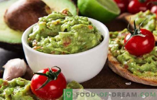 Sosul de avocado Guacamole: Rețete de supliment mexican! Rețete noi și recioase de sos de guacamole avocado, aperitive cu ea