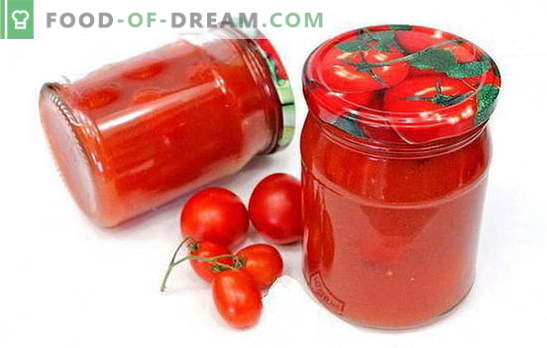Roșiile din pasta de tomate - rețete interesante pentru o pregătire interesantă. Cum să gătești roșii delicioase în pasta de tomate