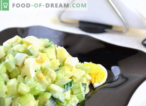 Salata de telina de telina - cele mai bune retete. Cum să gustați în mod corespunzător și gustos o salată de tulpini de telina.