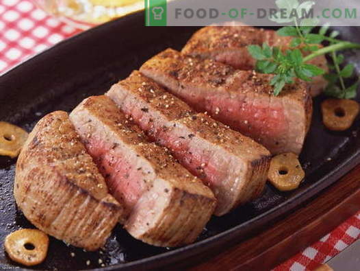 Carne în tigaie - cele mai bune rețete. Cum să gătiți corect și gustos carnea într-o tigaie.