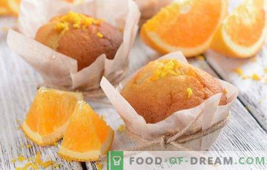 Muffins portocaliu - învesește-te! Retete pentru brioșe de portocale aromate, licitate, dulci și aerisite