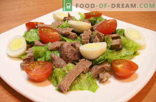 Salate cu carne - cele mai bune retete. Cum să gătesc în mod corespunzător și gustoase salate de carne.
