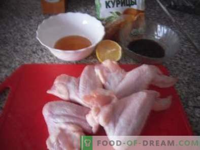 Cum să gătești aripi de pui delicioase în cuptor sub sos de soia de miere