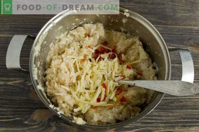 Rolurile de varză leneș în cuptor cu orez și pui în sos de roșii