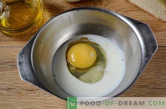 Crutoane cu lapte într-un ou: gustare în cinci minute! Cum se prepară crotonii cu lapte într-un ou: o rețetă foto pas cu pas