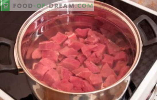 Cât de mult să gătești carne de vită pentru supă? Cât de mult să gătești carne de vită pentru bulion, salată sau aspic: finețea gătitului de carne