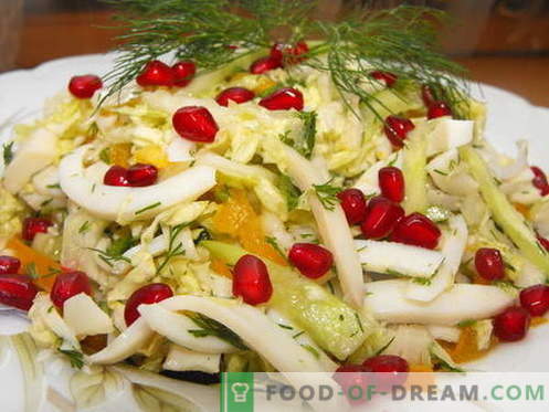 Salată de varză chineză - cele mai bune rețete. Gatiti salate cu varza chinezeasca corect.