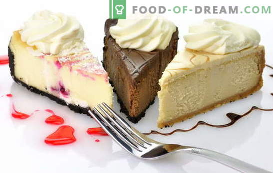 Cake Cheesecake: rețete originale pentru a face un desert dulce. Fă-te-te-tous cheesecake tort: ​​de la cookie-uri, crema, brânză de vaci, brânză
