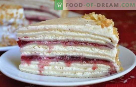 Prăjitură cu cremă: un desert neobișnuit sau o gustare originală? Rețete de tort de pancake cu smântână pentru toate ocaziile