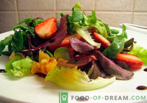 Salată cu oțet balsamic - rețete dovedite. Cum să gătești o salată cu oțet balsamic.