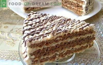 Торта от вафлени торти - просто и с вкус! Бисквити торти с различни кремове