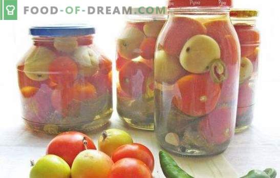 Roșii roșii și verzi cu mere pentru iarnă: ajutați-vă! Rețete pentru roșii conservate, sărate și murate cu mere pentru iarnă