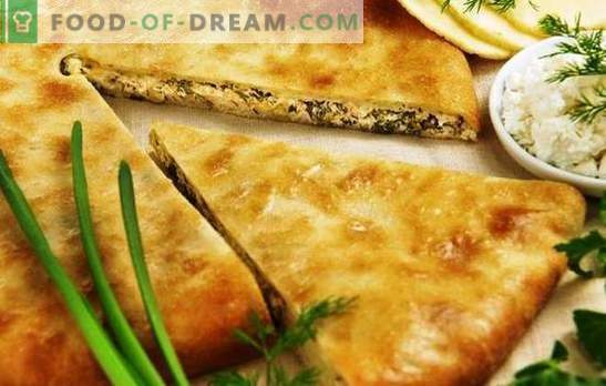 Pieptene Ossetian cu brânză și verde - acest gust neobișnuit! Rețete de plăcinte ossețiene cu brânză și ierburi din aluat diferit