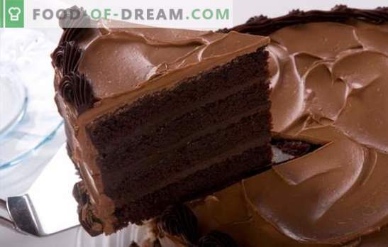 Tort de ciocolată cu cacao - dinte dulce va fi încântat! Cele mai bune retete pentru tort de ciocolata cu cacao