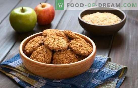Cookie-urile de ovaz este un desert sanatos si gustos. Cum să faci cookie-uri slabe de ovăz cu banane, miere, fructe uscate, fructe cu coajă lemnoasă