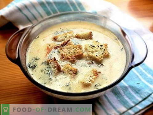 Supă de brânză - cele mai bune rețete. Cum să gătești în mod corespunzător și gustos supa cu găluște.