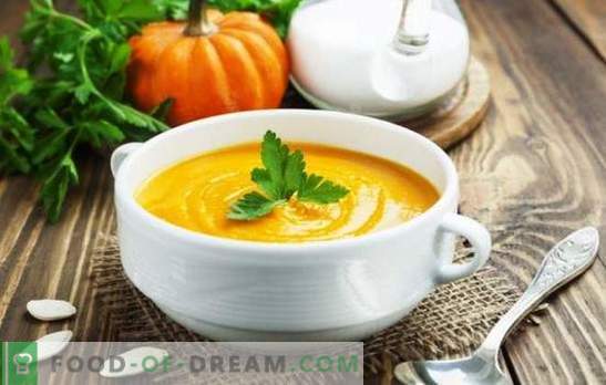 Crema de dovleac cremă de supa: O capodoperă cu note colorate. Soiuri de supa cu smântână cu smântână