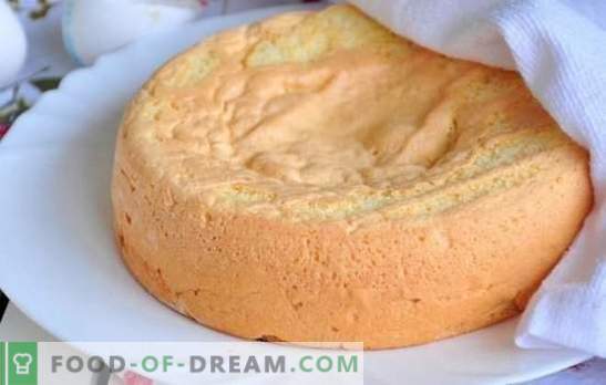 Tortul de burete este cea mai bună bază pentru a face prăjituri și deserturi. Alegerea celor mai populare rețete pentru tortul de burete aerisit