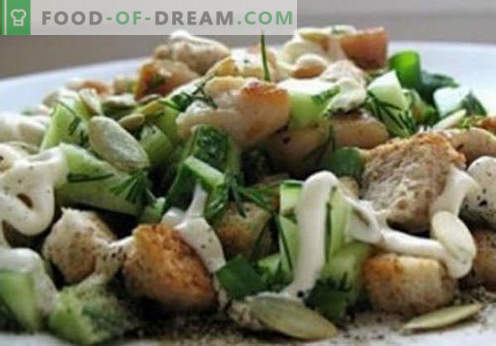 Salata cu kirieshkami - retete dovedite. Cum să salate bine și gustos gătit cu kirieshkami.