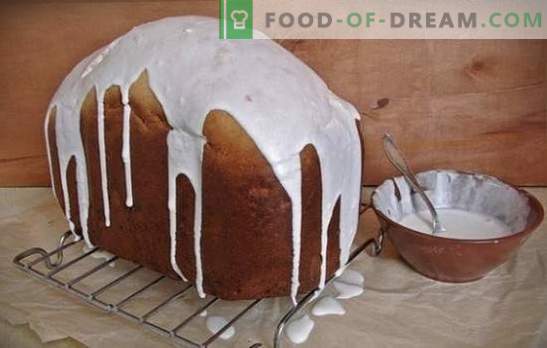 Tort de Paște la producătorul de paine - funcționează întotdeauna! Cum să gătești o prăjitură luxoasă în pâine: rețete cu fructe uscate, citrice, miere