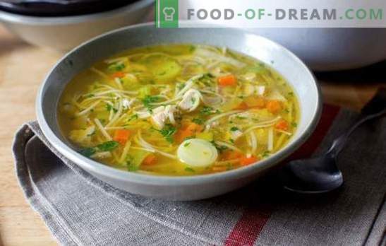 Supa de pui: mai întâi rețete pas cu pas. Variante de supe de pui cu cartofi, fidea, ouă amestecate, orez (pas cu pas)