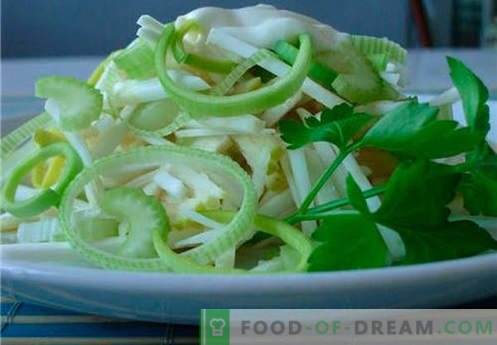 Salata de țelină și măr este cea mai bună rețetă. Cum să gătesc în mod corespunzător și gustos salată de telina cu un măr.