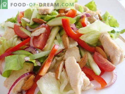 Salată de pui și castraveți - cele mai bune rețete. Cum sa faci bine si gustos sa pregatesti o salata cu pui si castraveti.