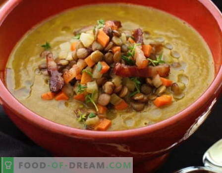 Supa de linte - cele mai bune retete. Cum să gătesc în mod corespunzător și gustos supă de linte.