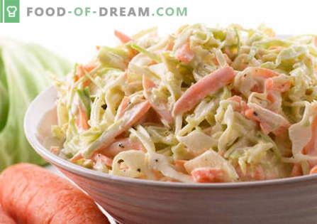 Salată de varză cu maioneză - cele mai bune rețete. Mod de salata gatita si gatita cu varza si maioneza.