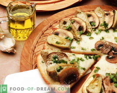 Pizza seentega - parimad retseptid. Kuidas korralikult ja maitsev küpsetada seene pitsat.