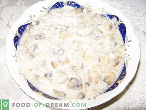 Champignons - cele mai bune retete. Cum să gătești ciuperci și gustoase.