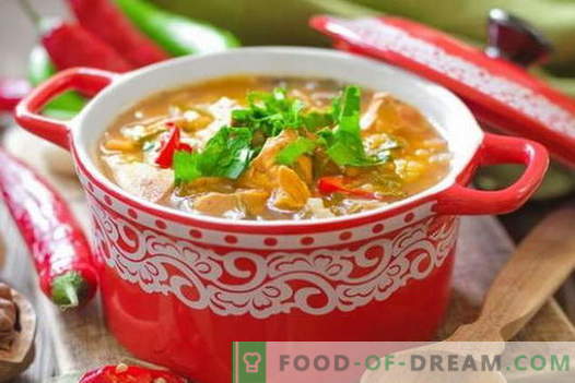 Supă de pui Kharcho - cele mai bune rețete. Cum să gătești în mod corespunzător și gustos supă de gătit Kharcho de pui.
